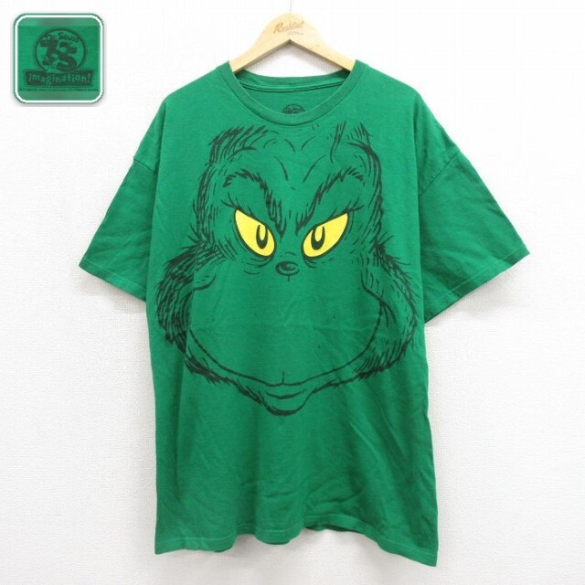 ドクタースース 半袖Tシャツ グリーン メンズXL相当 | 古着