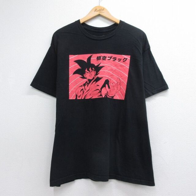 古着通販 XL☆古着 半袖 Tシャツ メンズ アニメ ドラゴンボール 悟空