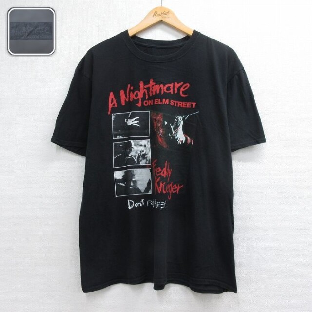 エルム街の悪夢 半袖Tシャツ ブラック メンズXL相当 | 古着