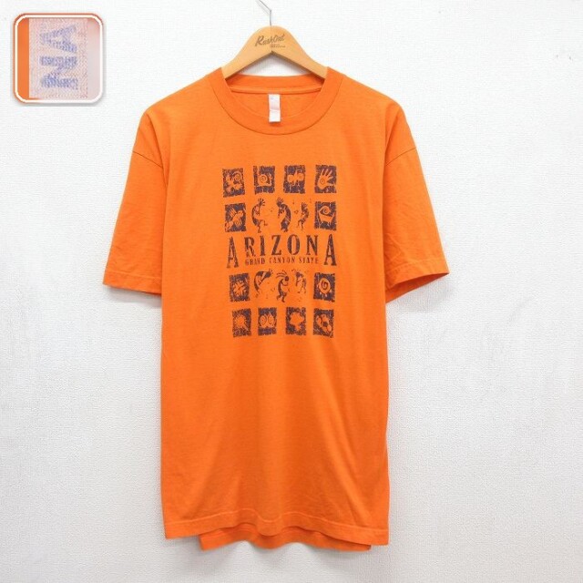 アリゾナ 半袖Tシャツ ココペリ オレンジ メンズXL相当 | 古着