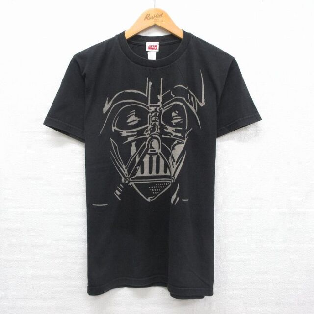 スターウォーズ 半袖Tシャツ ダースベイダープリント ブラック メンズL相当 | 古着
