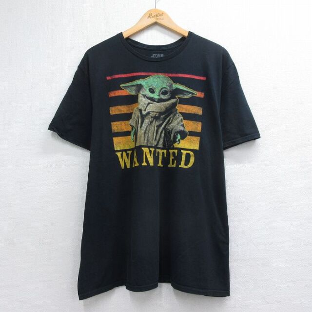 スターウォーズ 半袖Tシャツ グローグー ブラック メンズXL相当 | 古着