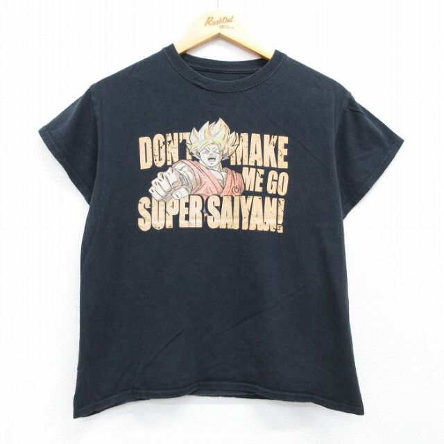 ドラゴンボール超 半袖Tシャツ ブラック メンズM相当 | 古着