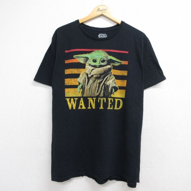 スターウォーズ 半袖Tシャツ グローグー ブラック メンズXL相当 | 古着