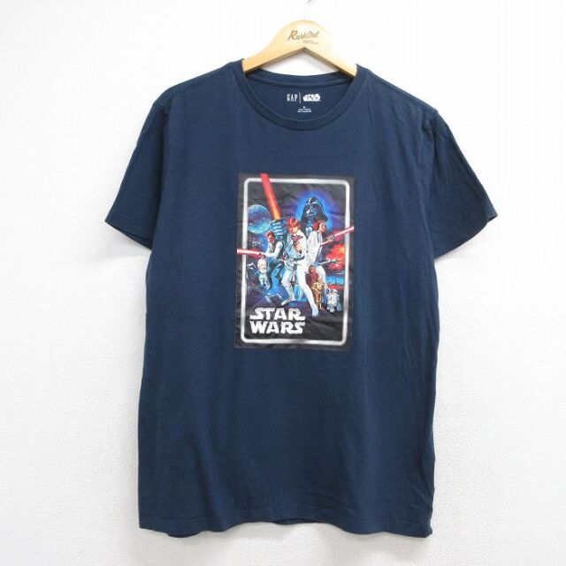 ギャップ 半袖Tシャツ スターウォーズ ネイビー メンズL相当 | 古着