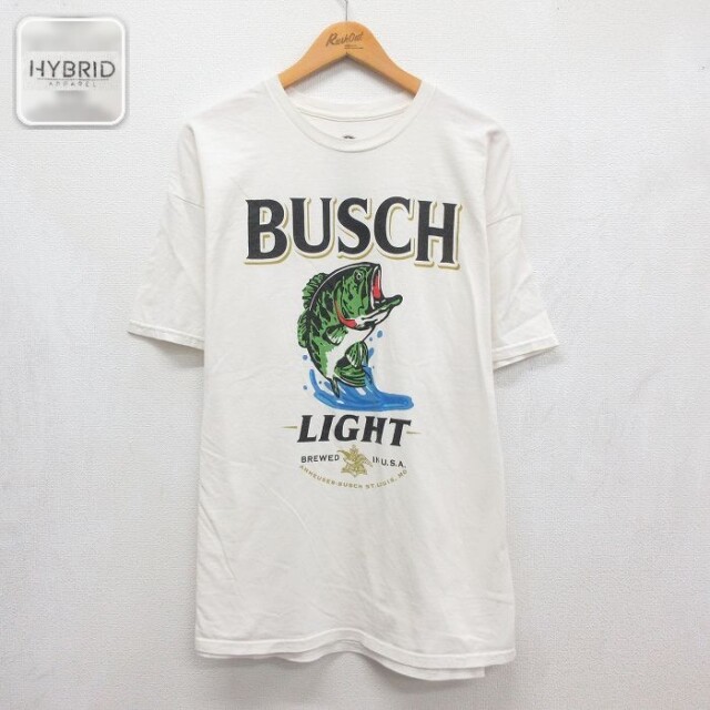 半袖Tシャツ バスクライト ホワイト メンズXL相当 | 古着