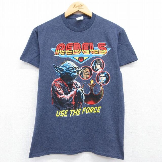 半袖Tシャツ スターウォーズ ネイビー メンズM相当 | 古着