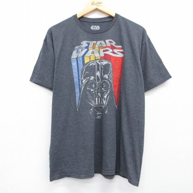 スターウォーズ 半袖Tシャツ ダースベイダー グレー メンズXL相当 | 古着