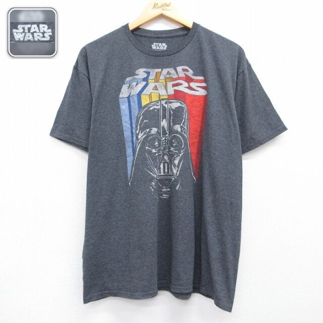 スターウォーズ 半袖Tシャツ ダースベイダー グレー メンズXL相当 | 古着