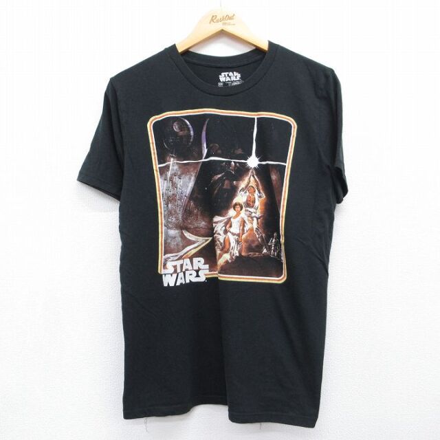 スターウォーズ 半袖Tシャツ エピソード4 ブラック メンズL相当 | 古着