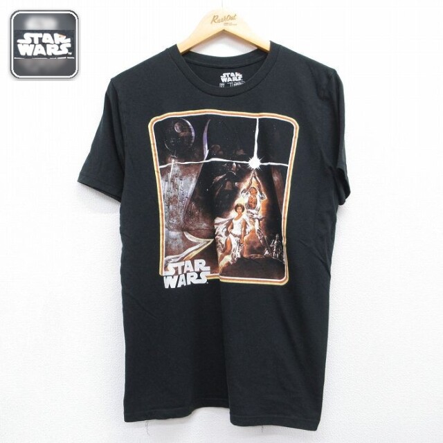 スターウォーズ 半袖Tシャツ エピソード4 ブラック メンズL相当 | 古着