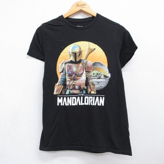 スターウォーズ 半袖Tシャツ マンダロリアン ブラック メンズS相当 | 古着