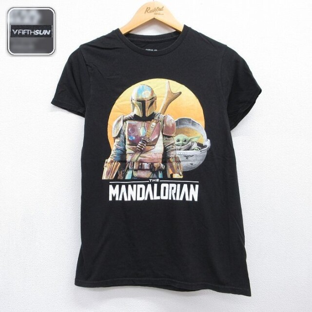 スターウォーズ 半袖Tシャツ マンダロリアン ブラック メンズS相当 | 古着