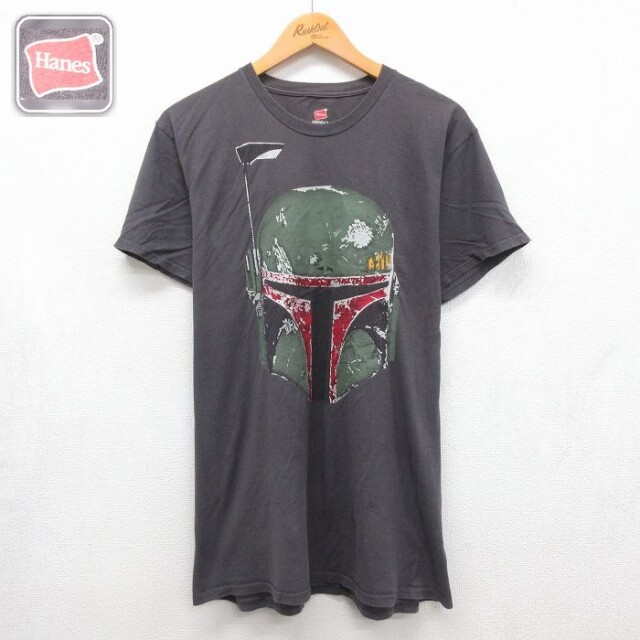 ディズニー 半袖Tシャツ スターウォーズボバフェット グレー メンズXL相当 | 古着