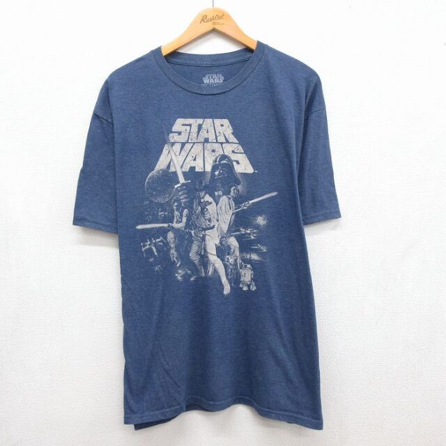 スターウォーズ 半袖Tシャツ 新たなる希望 ネイビー メンズXL相当 | 古着