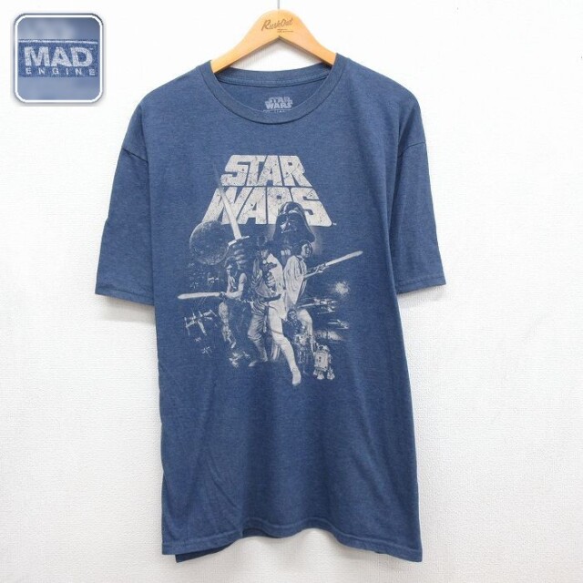スターウォーズ 半袖Tシャツ 新たなる希望 ネイビー メンズXL相当 | 古着