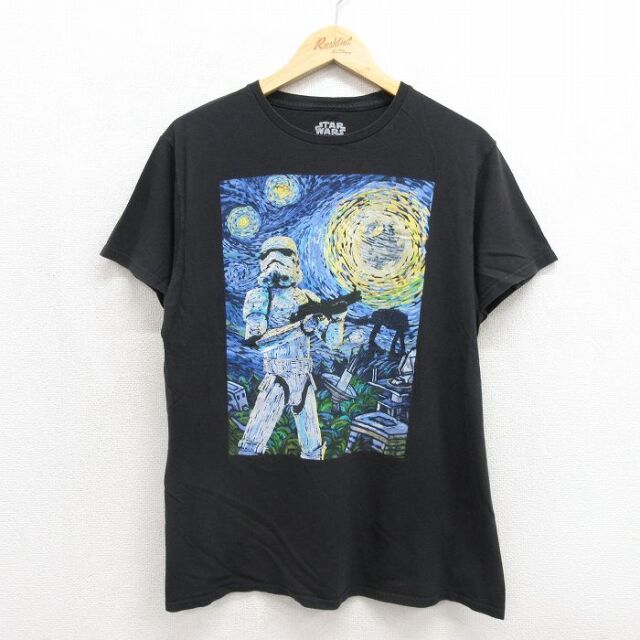 スターウォーズ 半袖Tシャツ ストームトルーパー ブラック メンズL相当 | 古着
