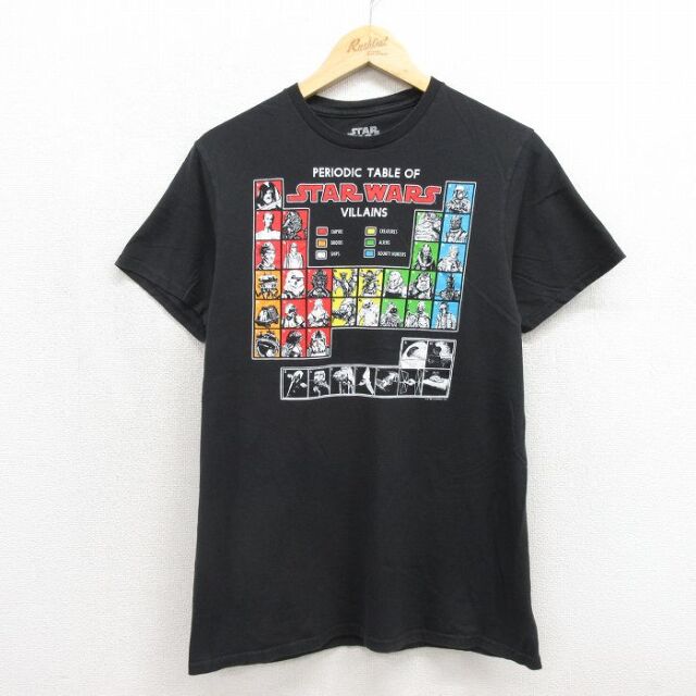 スターウォーズ 半袖Tシャツ VILLANS ブラック メンズM相当 | 古着