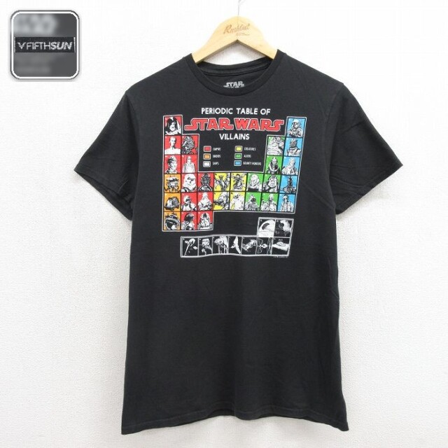 スターウォーズ 半袖Tシャツ VILLANS ブラック メンズM相当 | 古着