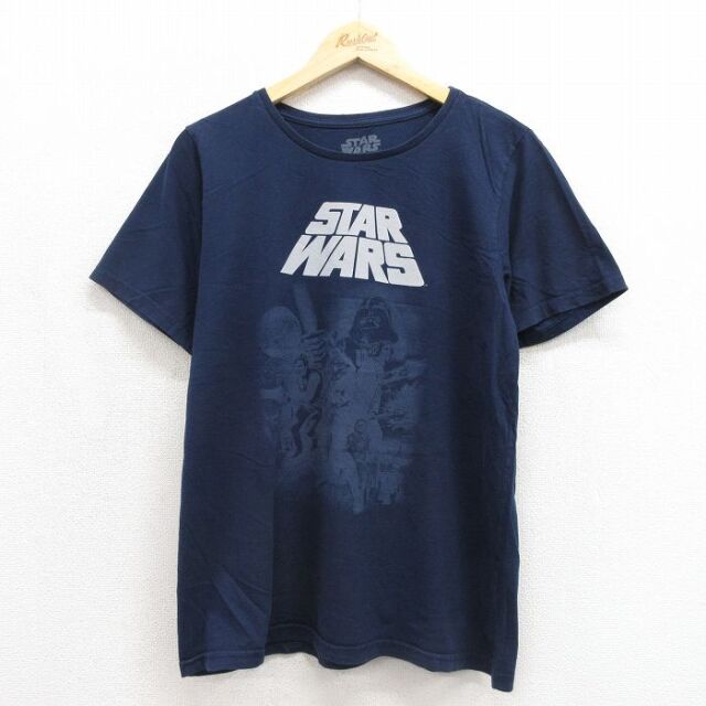 スターウォーズ 半袖Tシャツ ネイビー メンズL相当 | 古着