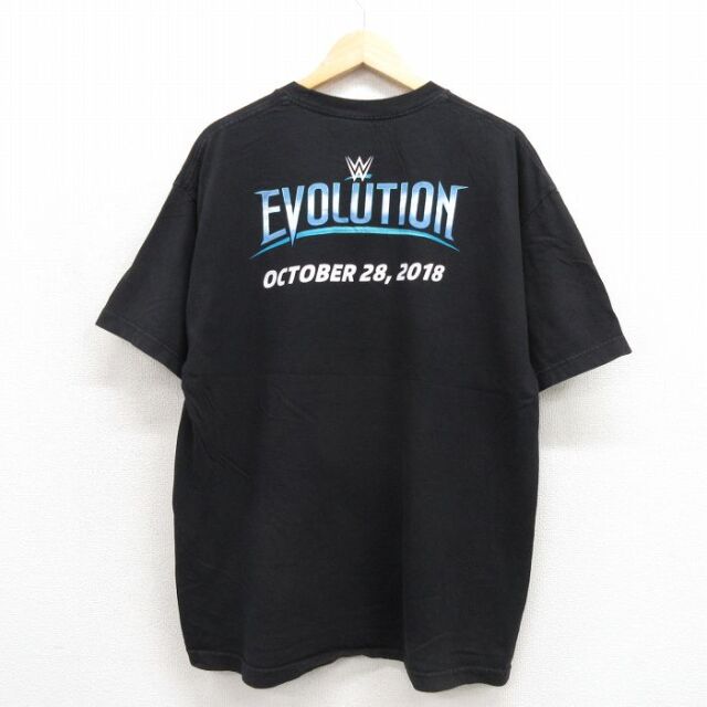 半袖Tシャツ ワールドプロレスリングEVOLUTION ブラック メンズXL相当 | 古着