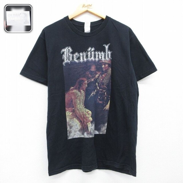 半袖ロックバンドTシャツ Benumb ブラック メンズL相当 | 古着