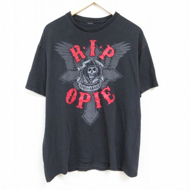 半袖Tシャツ サンズオブアナーキー ブラック XL | 古着