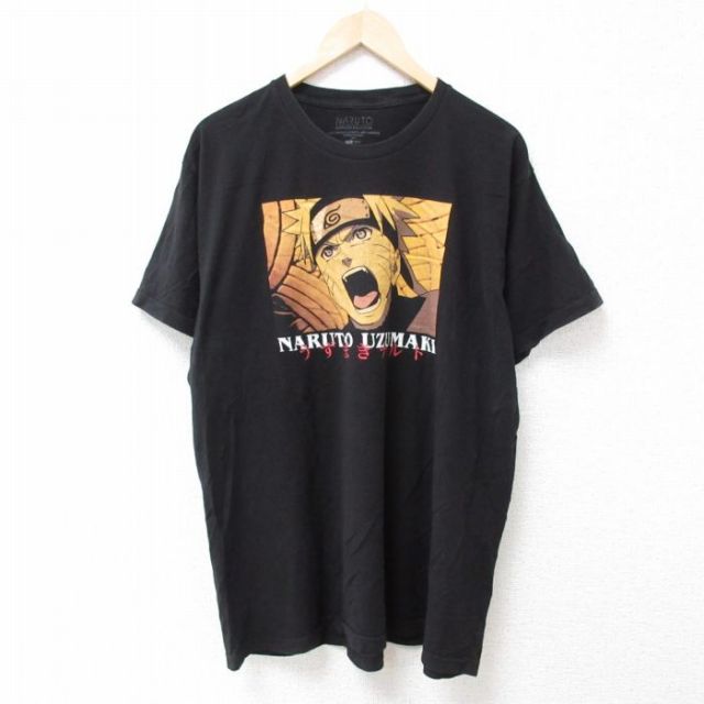 半袖Tシャツ NARUTO ブラック XL | 古着
