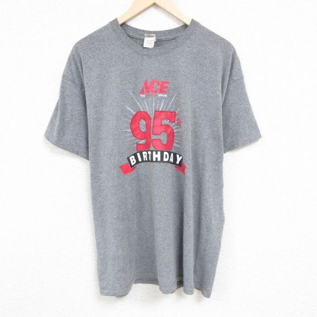 95 半袖Tシャツ 霜降り グレー XL | 古着