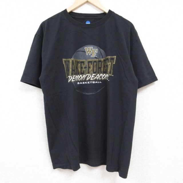 半袖Tシャツ WAKE FOREST ブラック XL | 古着