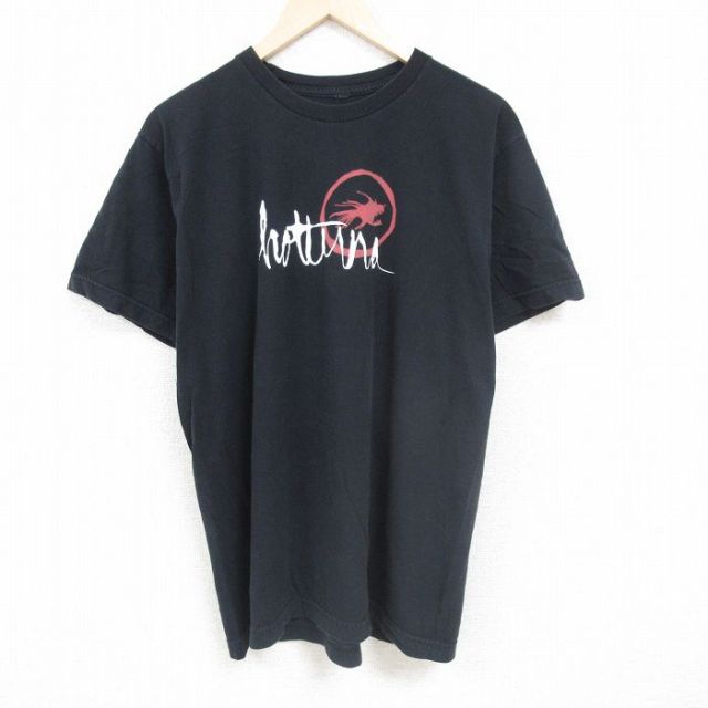ホットテューナ 半袖Tシャツ ビッグロゴ ブラック XL | 古着