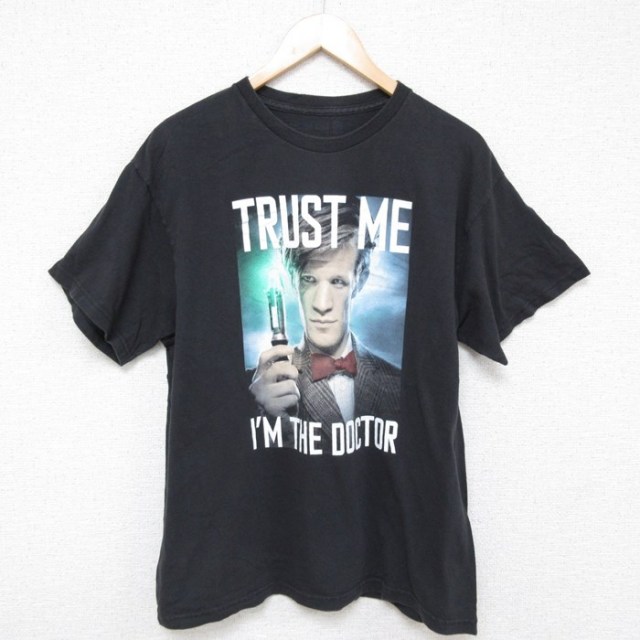 古着通販 L☆古着 半袖 Tシャツ メンズ ドラマ ドクターフー クルー 