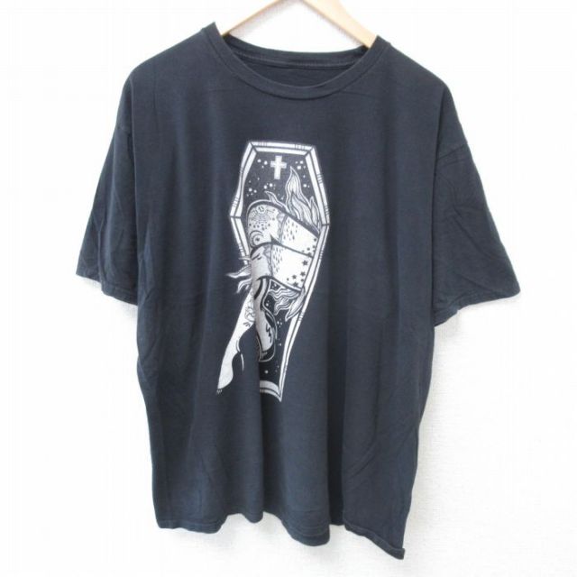 半袖Tシャツ 十字架 ブラック XL | 古着