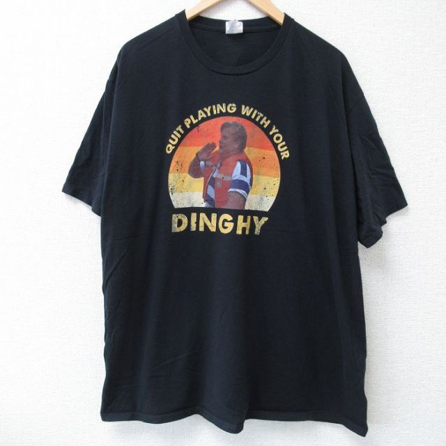 半袖Tシャツ 船乗り ブラック XL | 古着