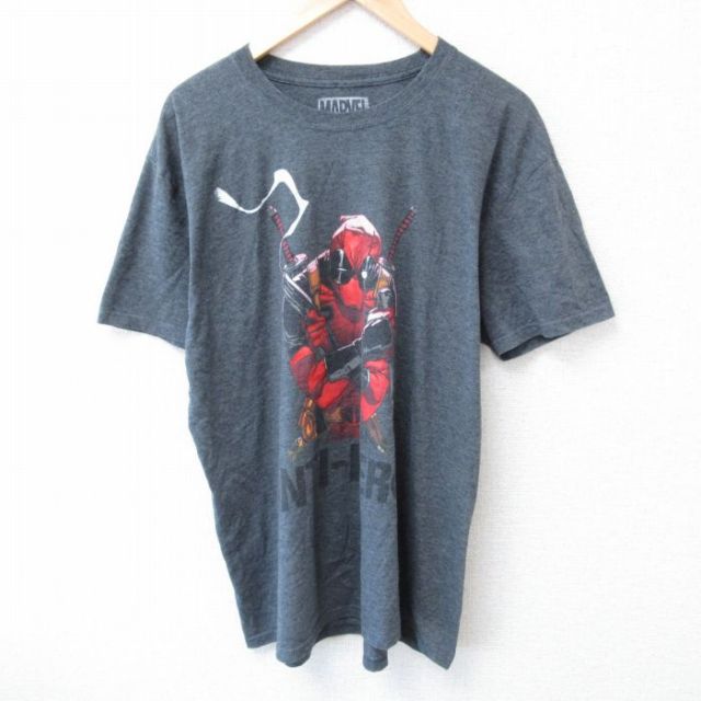 古着通販 XL☆古着 半袖 Tシャツ メンズ マーベル デッドプール