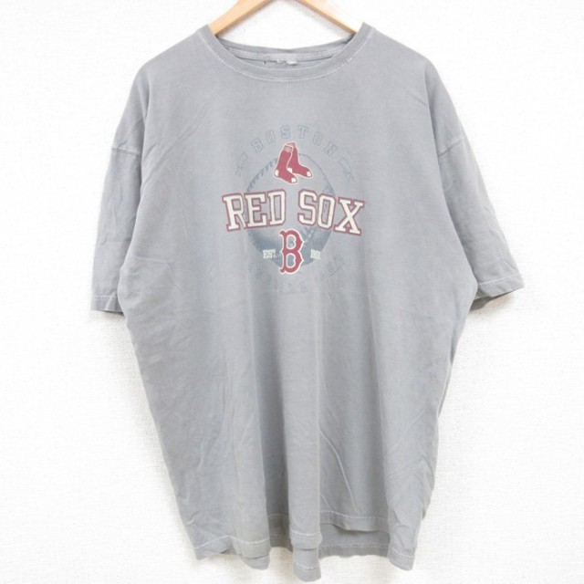 MLB ボストンレッドソックス 半袖Tシャツ グレー XL | 古着
