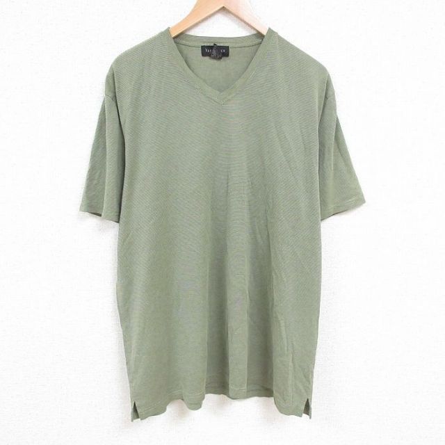 半袖Tシャツ グリーンボーダー XL | 古着