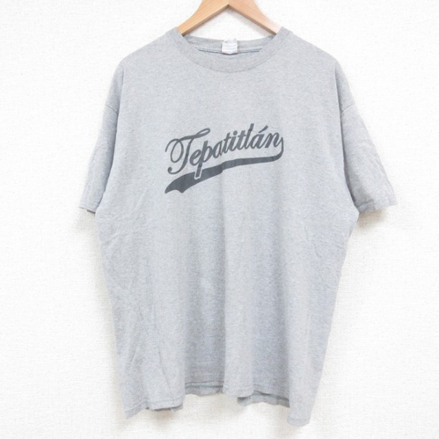 L★古着 半袖 Tシャツ メンズ Tepatitlan クルーネック グレー 霜降り 25jun04 中古