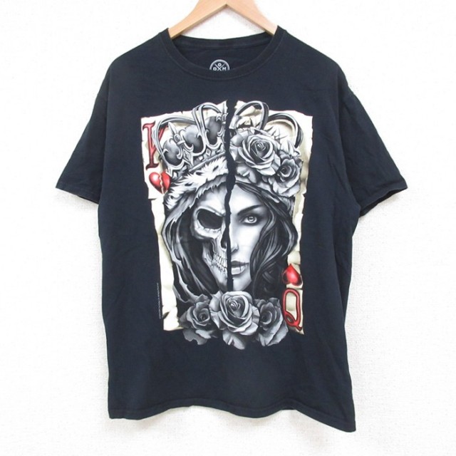半袖Tシャツ スカル ブラック M | 古着
