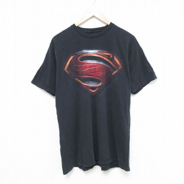 【50%OFF】DCコミックス 半袖Tシャツ スーパーマン ブラック L | 古着