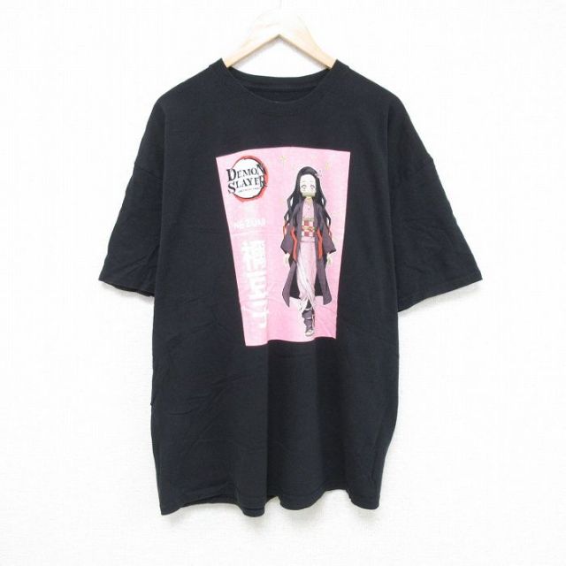 半袖Tシャツ 鬼滅の刃 ブラック XL | 古着