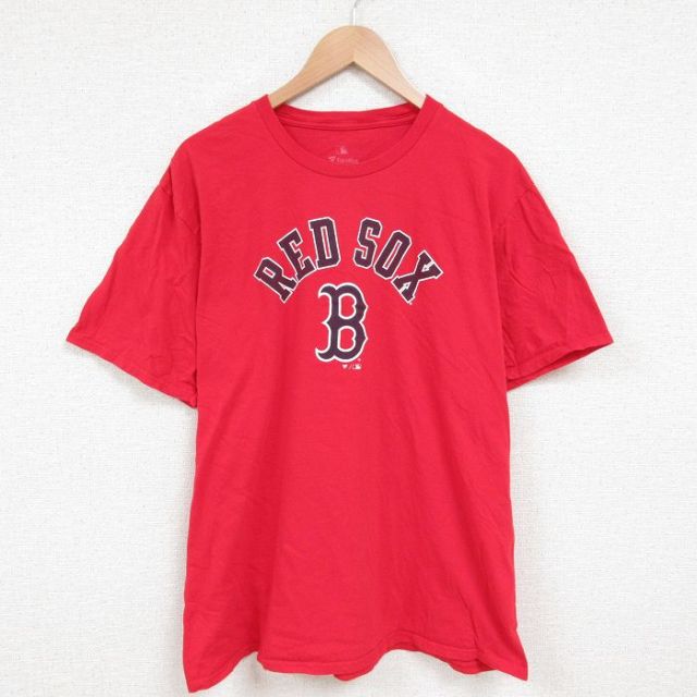 MLB ボストンレッドソックス 半袖Tシャツ レッド XL | 古着
