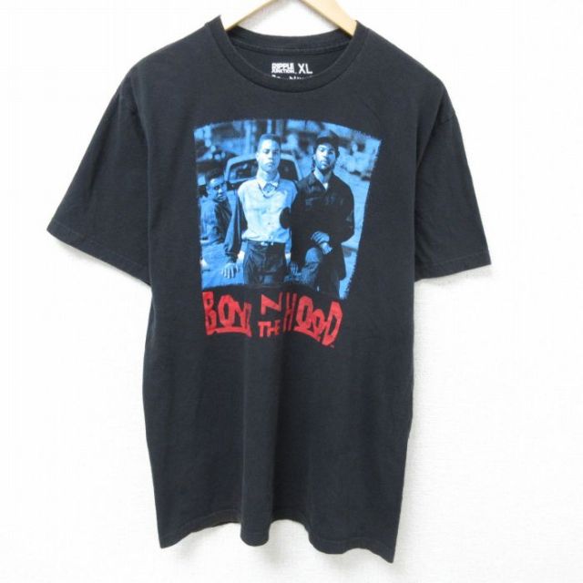 L★古着 半袖 Tシャツ メンズ ボーイズンザフッド コットン クルーネック 黒 ブラック 25may24 中古