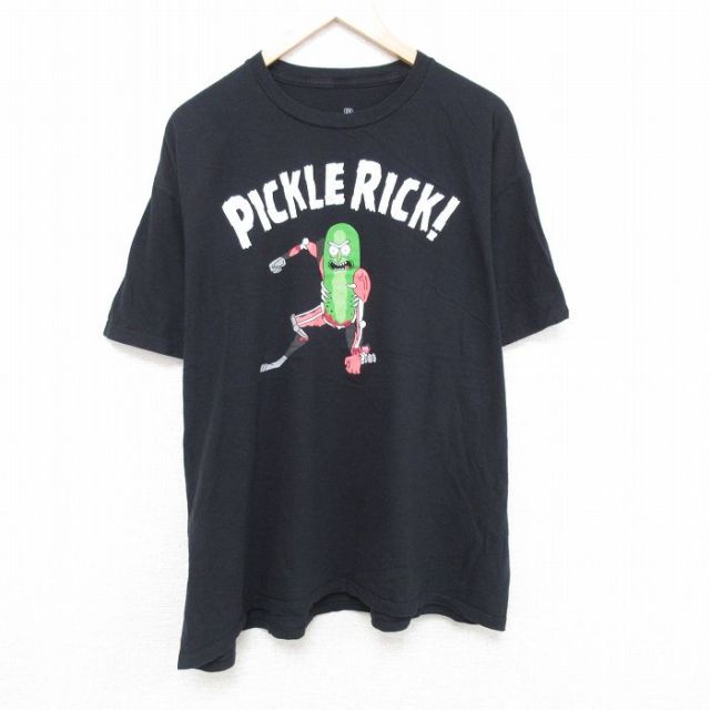 半袖Tシャツ リックアンドモーティ ブラック XL | 古着