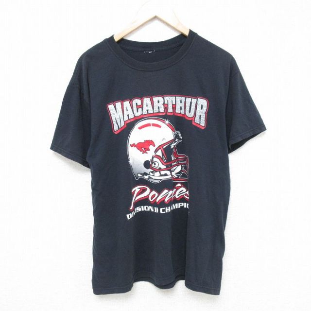 半袖Tシャツ アメフト ブラック L | 古着
