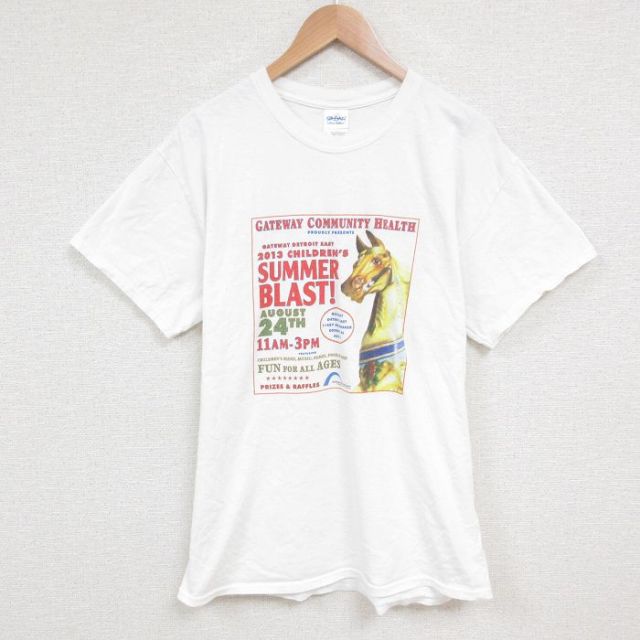 半袖Tシャツ 馬 ホワイト L | 古着
