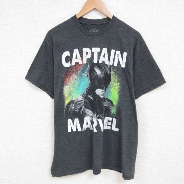 半袖Tシャツ キャプテンマーベル グレー XL | 古着