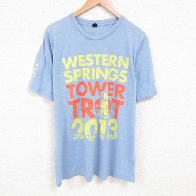 TULTEX 半袖Tシャツ 企業広告 ネイビー XL | 古着