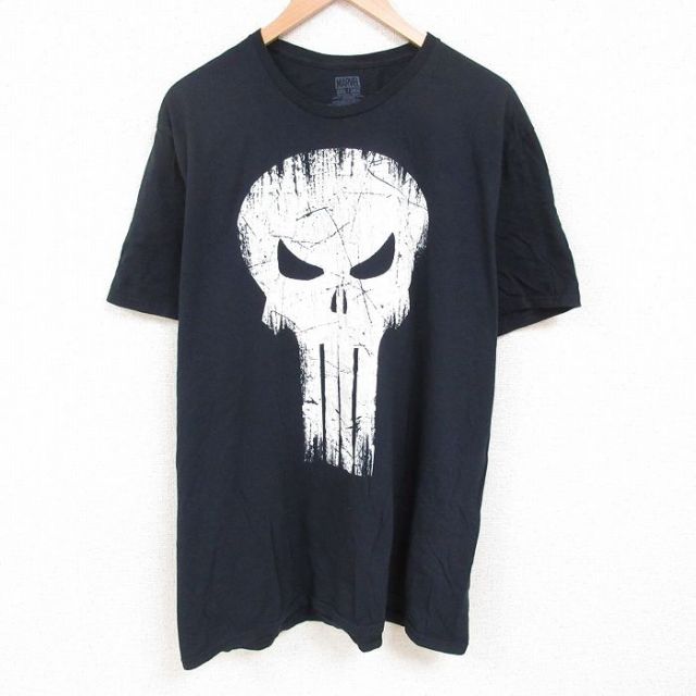 マーベル 半袖Tシャツ パニッシャー ブラック XL | 古着