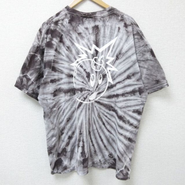 XL★古着 THE HUNDREDS 半袖 Tシャツ メンズ 大きいサイズ コットン クルーネック グレー他 タイダイ 25jun09 中古
